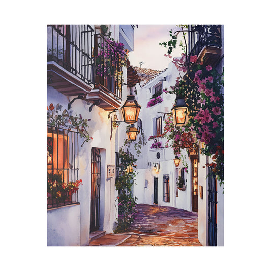 Marbella Old Town at Twilight Canvas