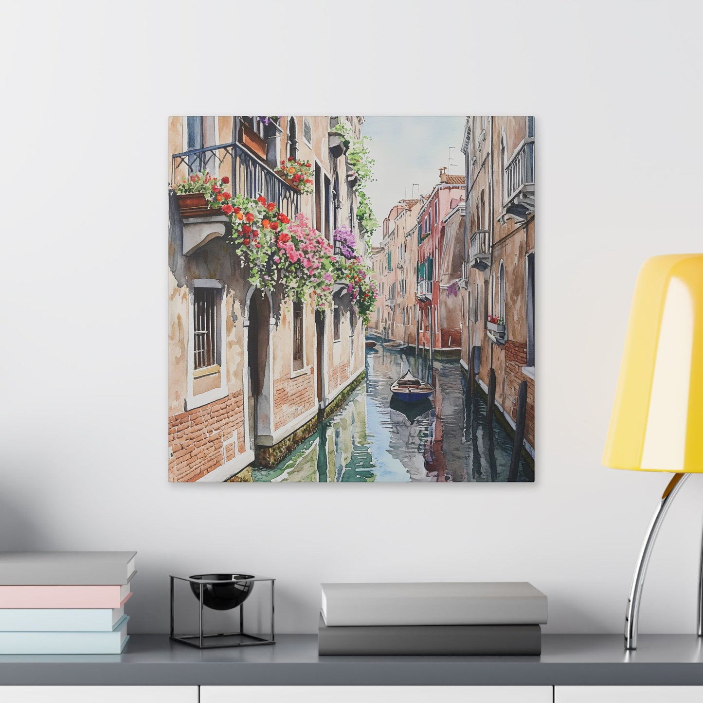 Venetian Backstreet Reflections Canvas