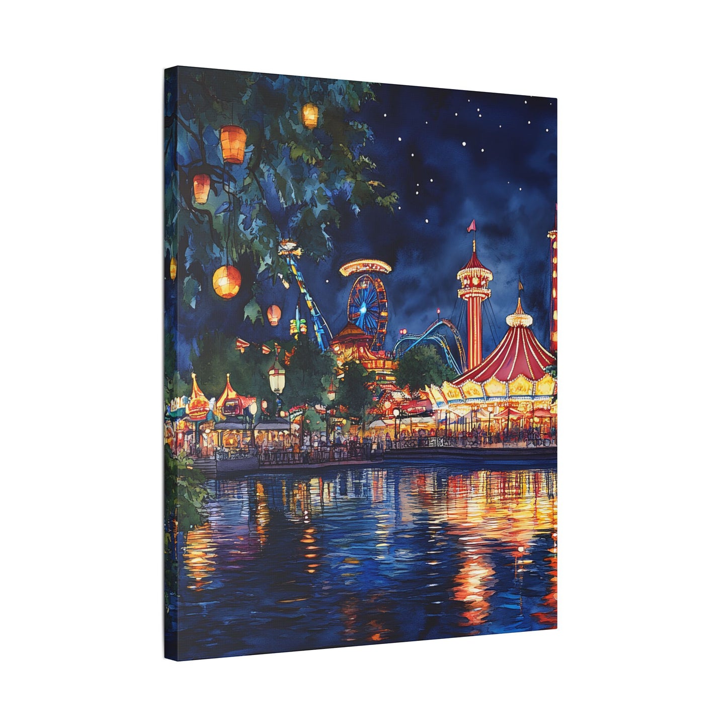 Tivoli Gardens at Night Canvas