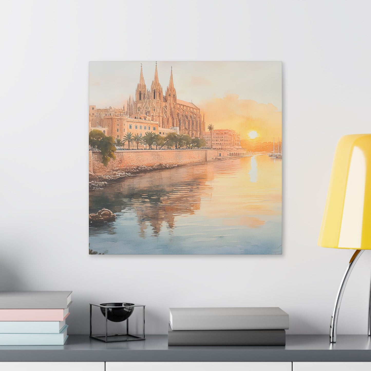 Palma Cathedral at Sunset Canvas