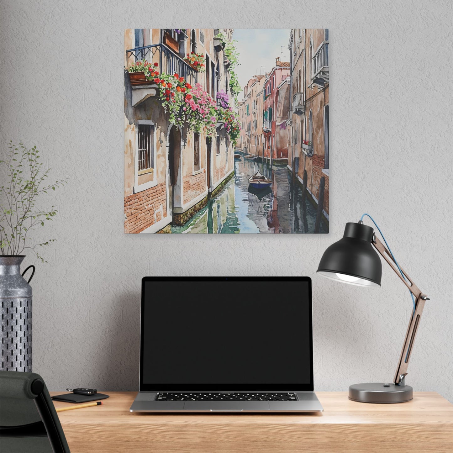 Venetian Backstreet Reflections Canvas