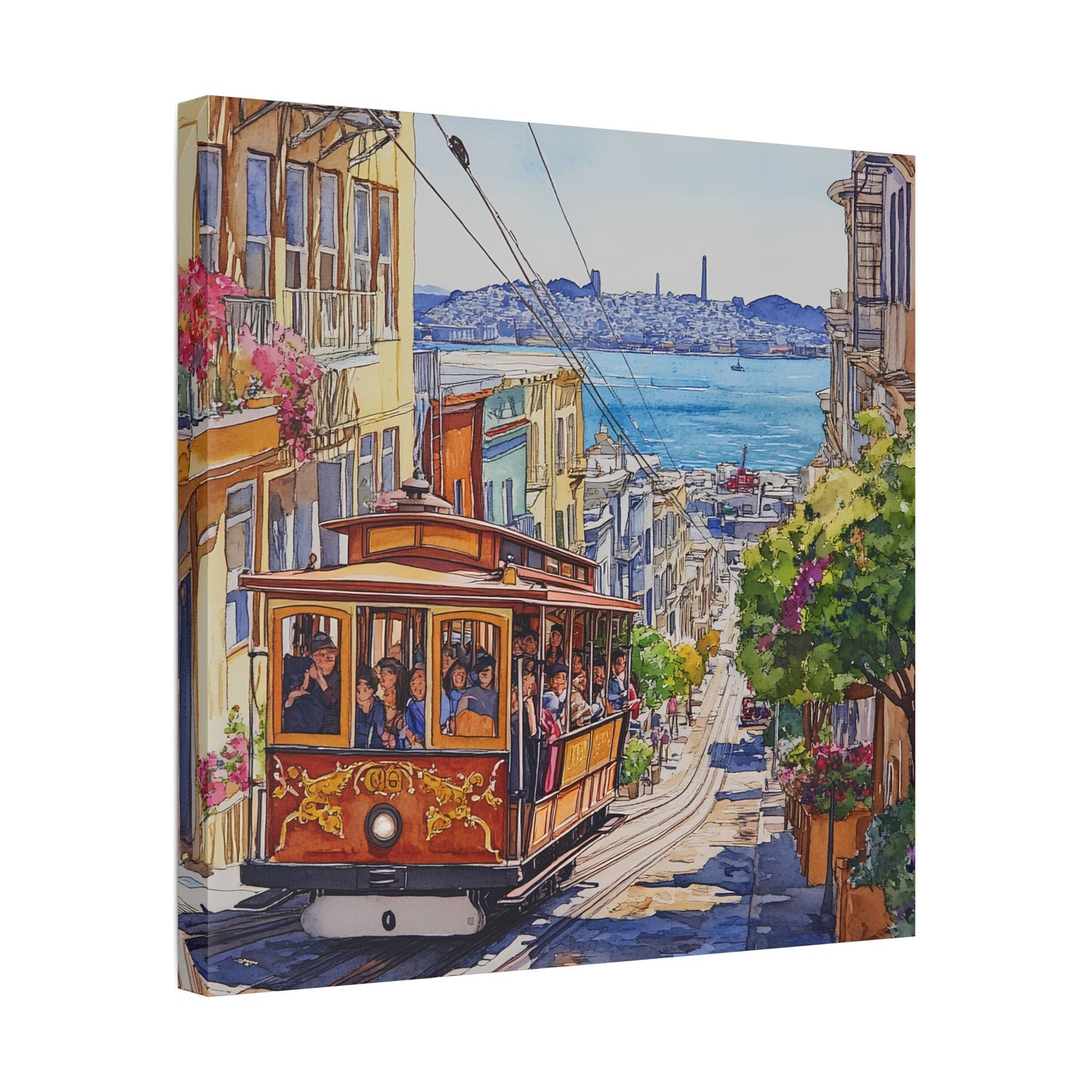 Cable Car on Hyde Street Canvas