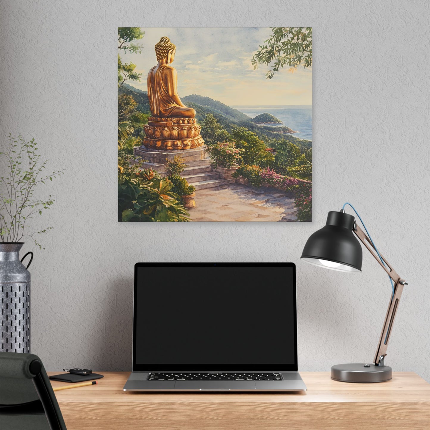 Big Buddha Temple Sunrise Canvas