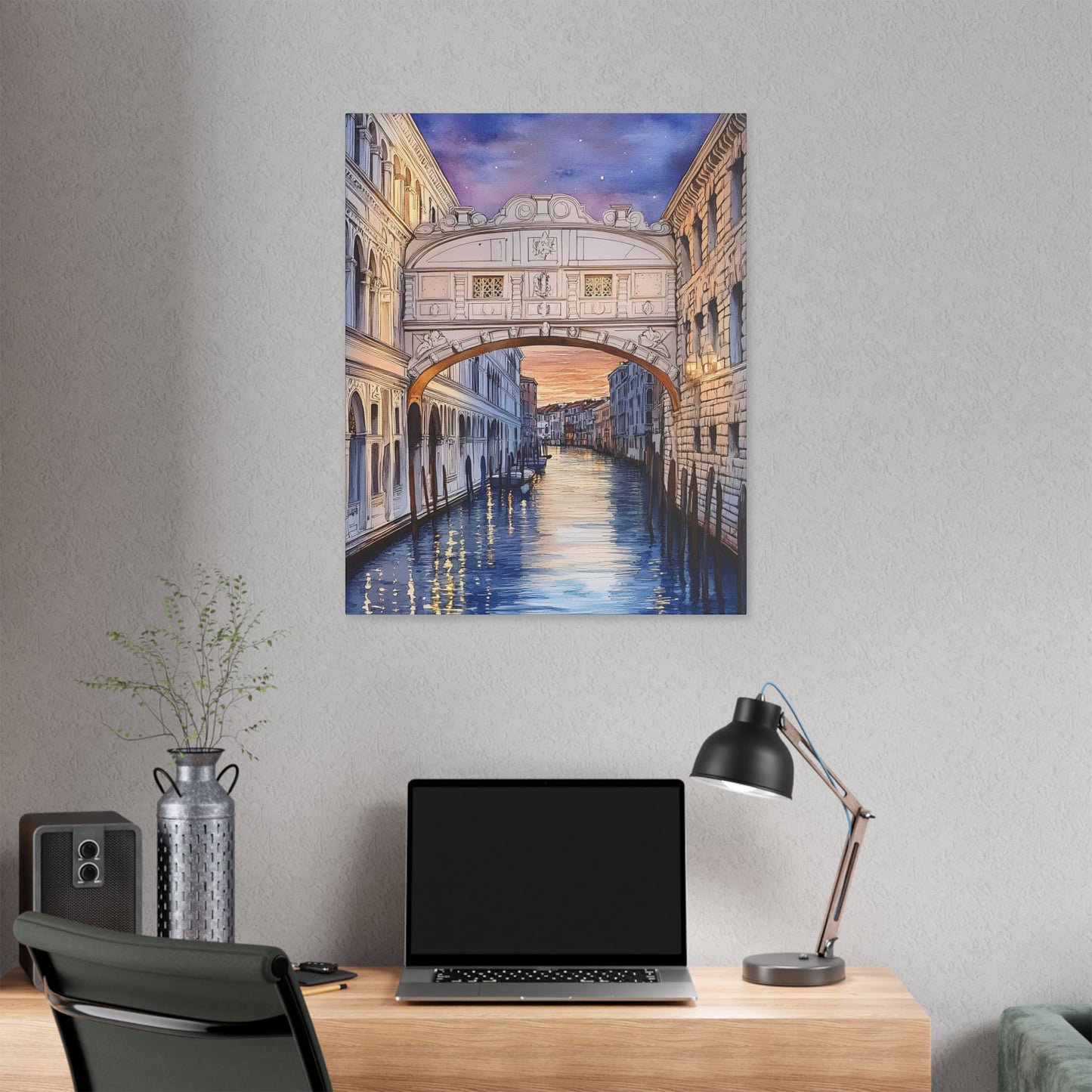 Bridge of Sighs at Twilight Canvas