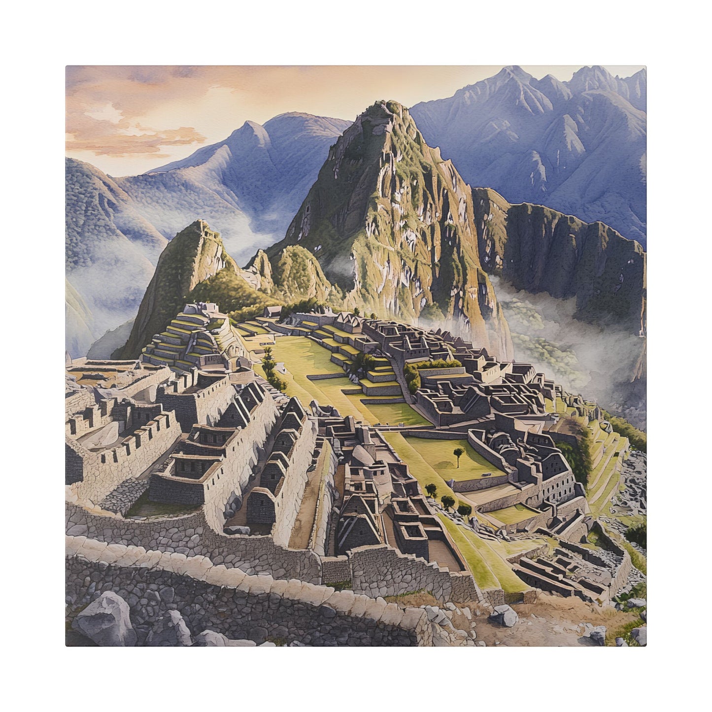 Machu Picchu at Sunrise Canvas