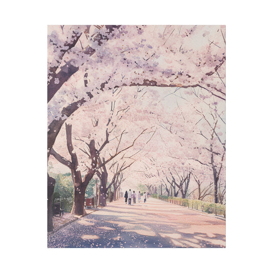 Cherry Blossoms at Ueno Park Canvas