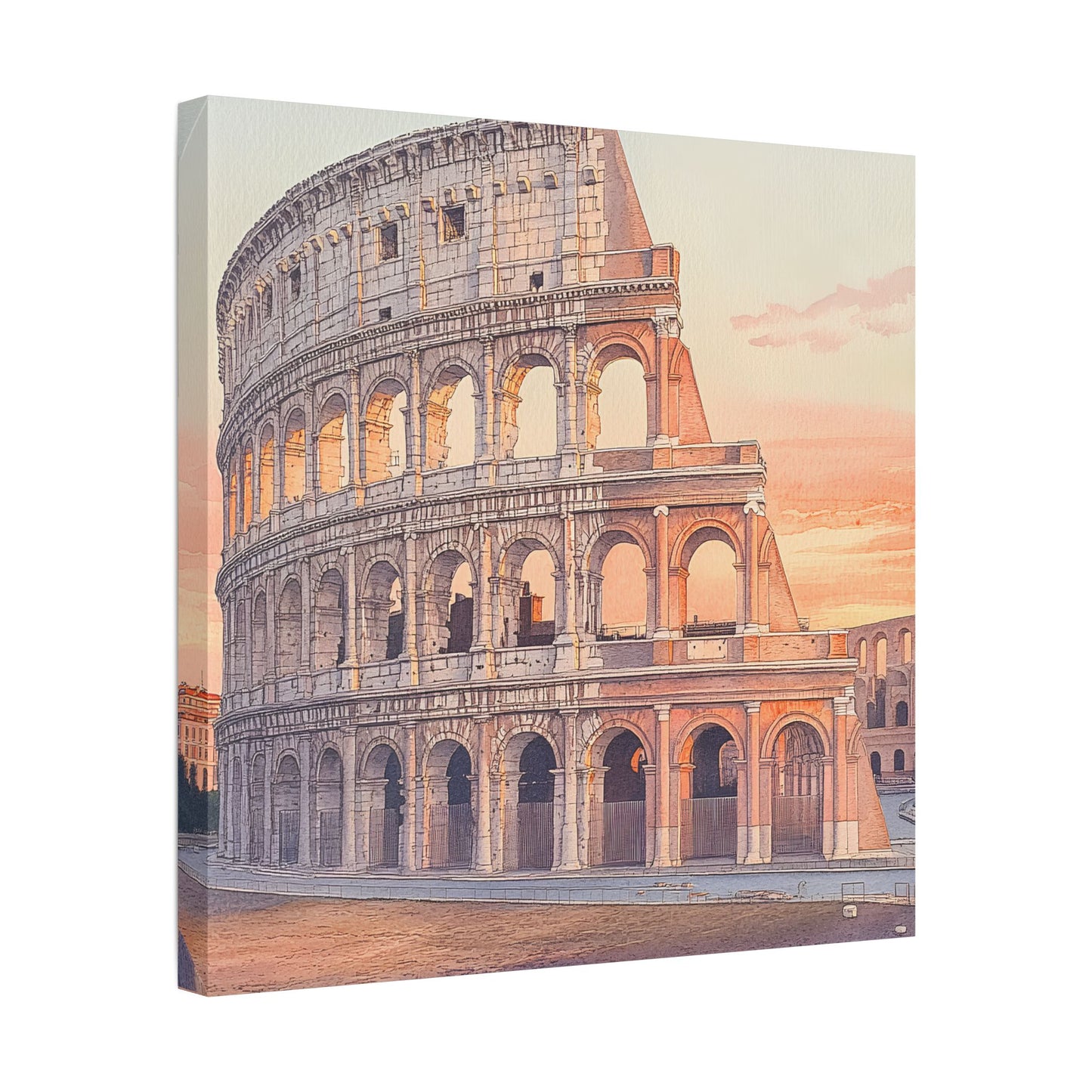 Colosseum at Sunrise Canvas