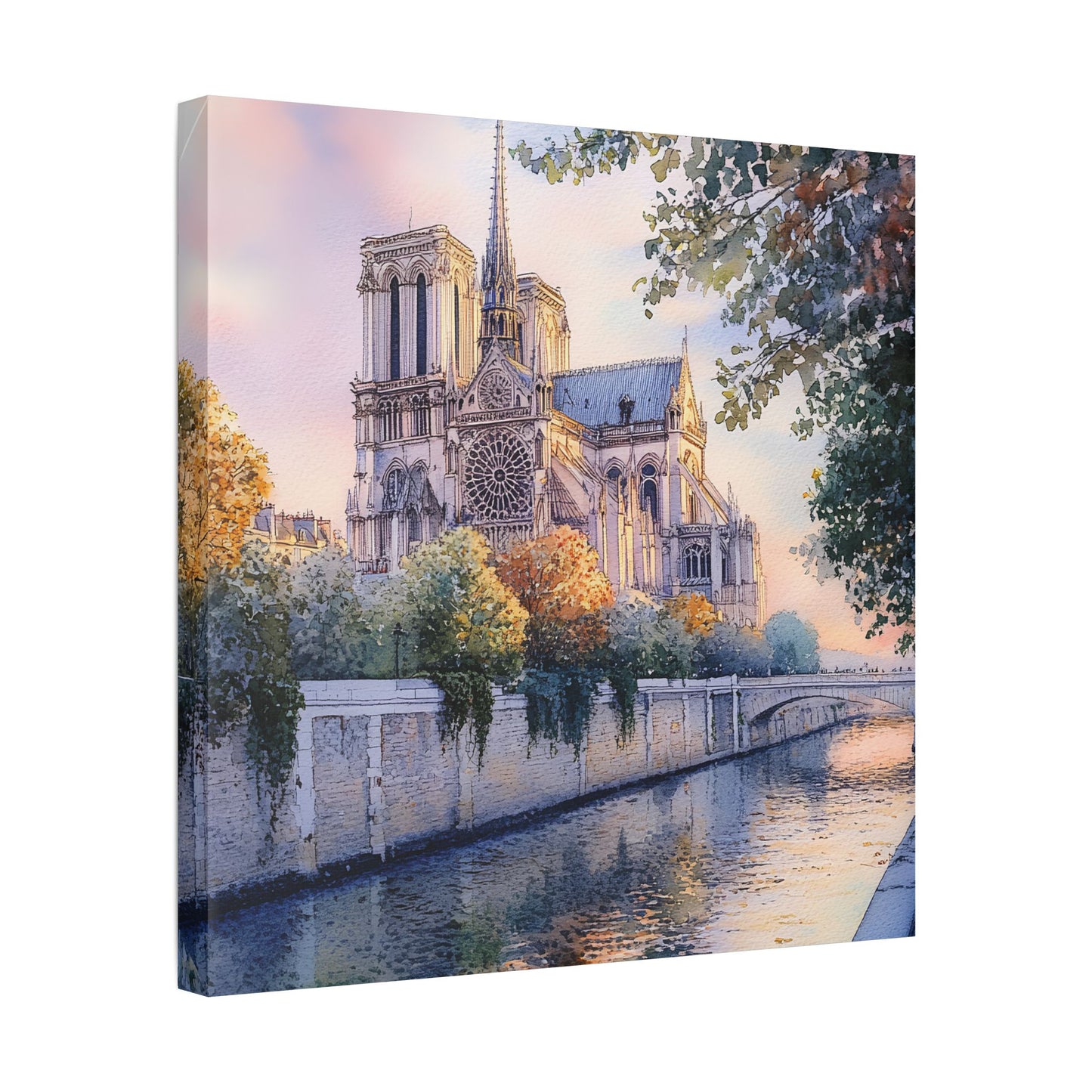 Notre-Dame at Dawn Canvas