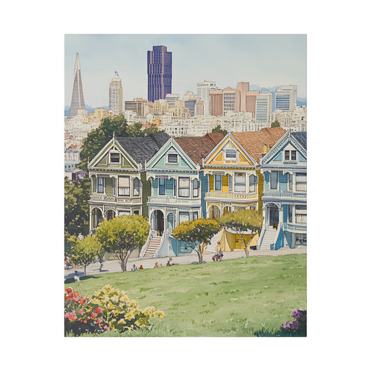 Painted Ladies at Alamo Square Canvas