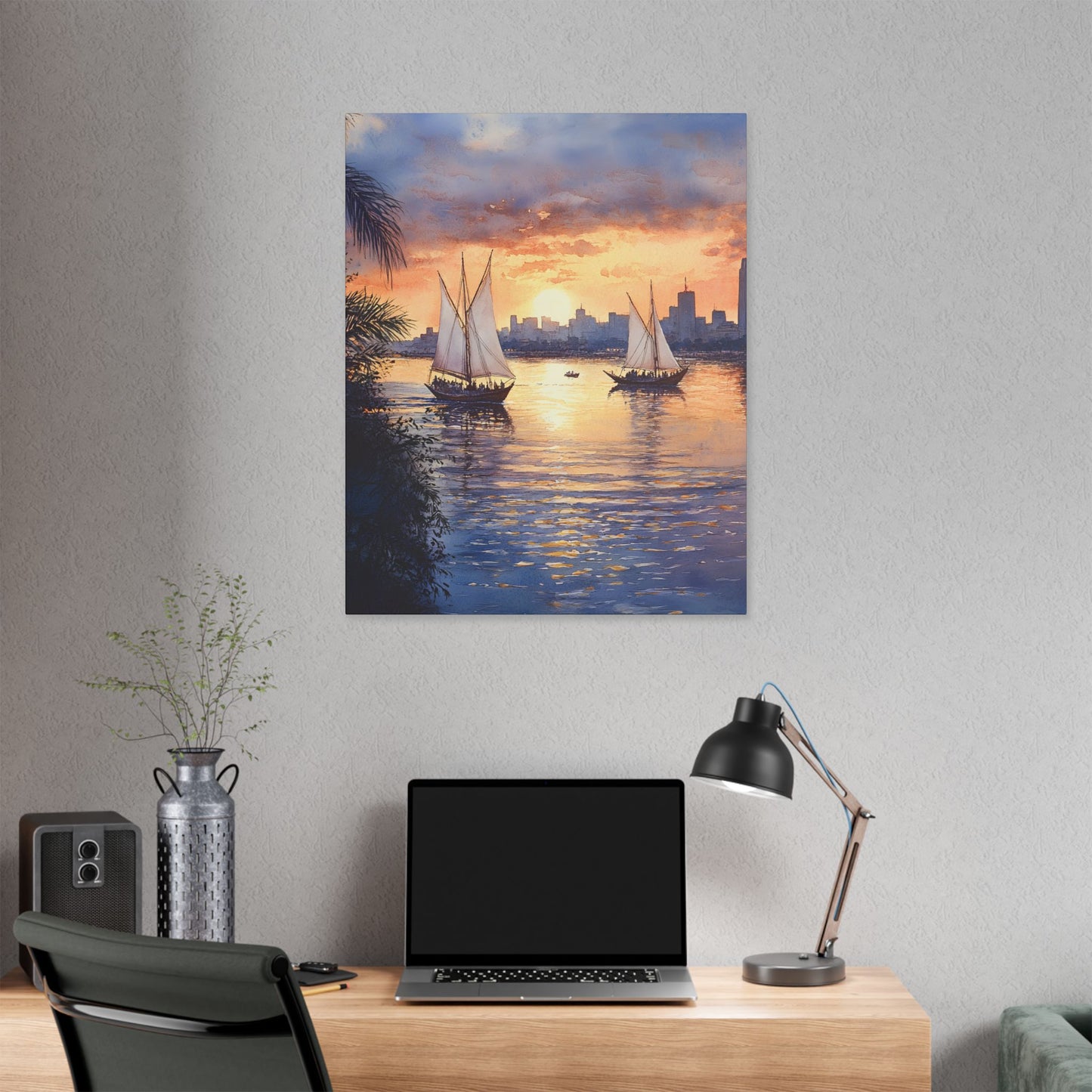 Nile River at Twilight Canvas