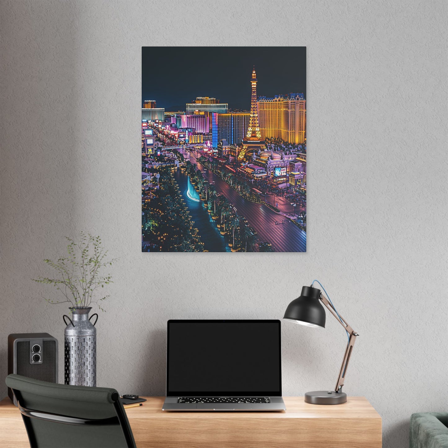 Las Vegas Strip at Night Canvas