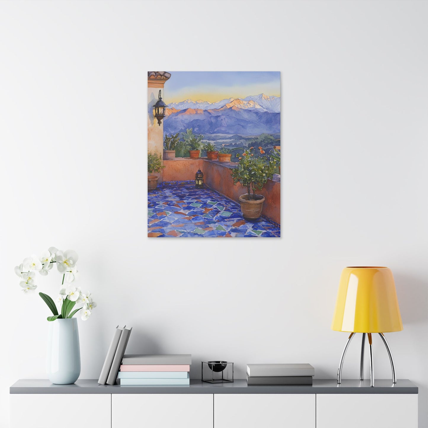 Atlas Mountains from a Riad Canvas