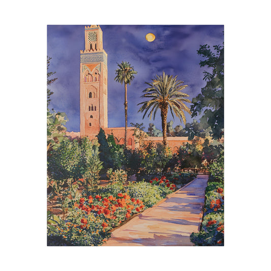 Koutoubia Mosque at Dusk Canvas