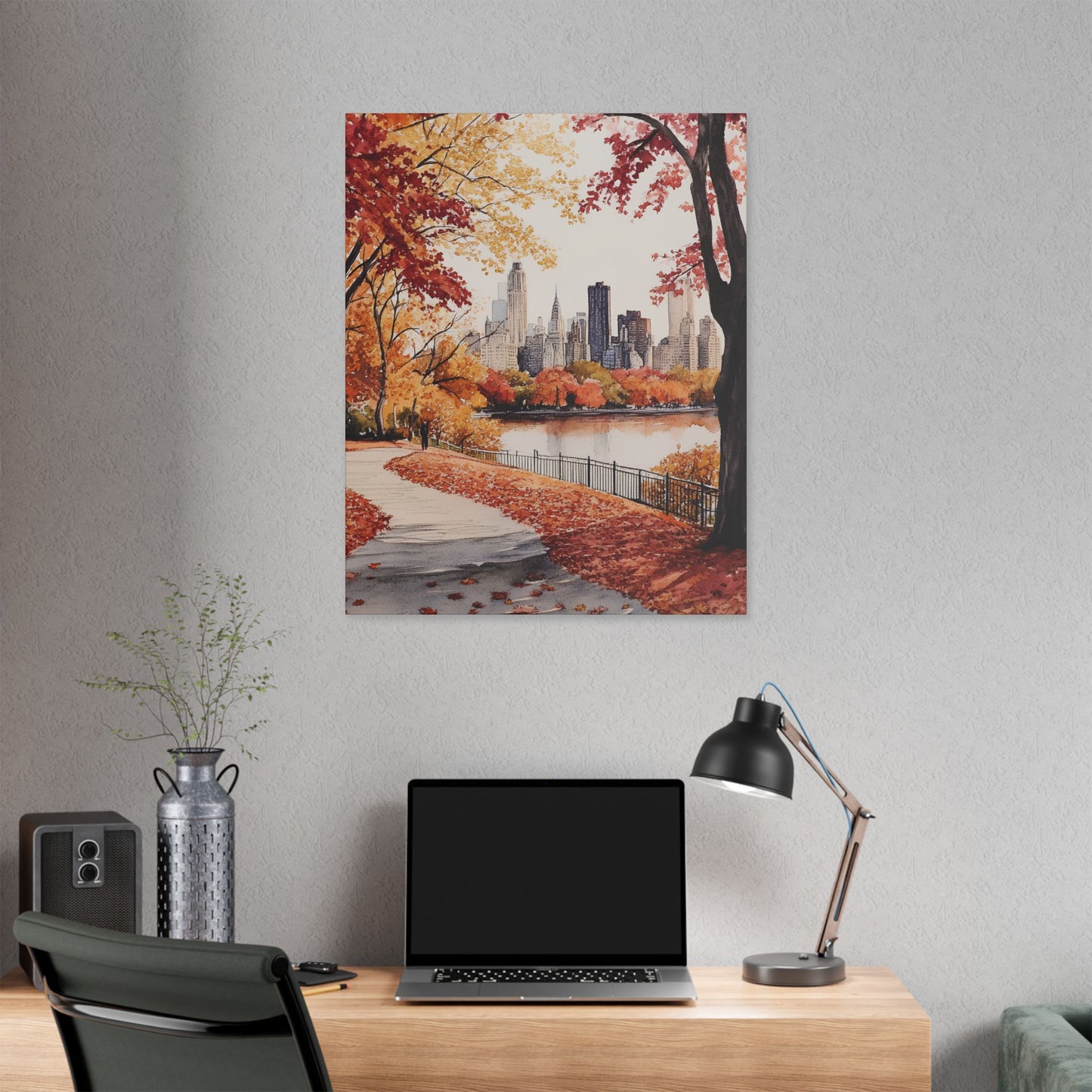 Central Park in Autumn Canvas