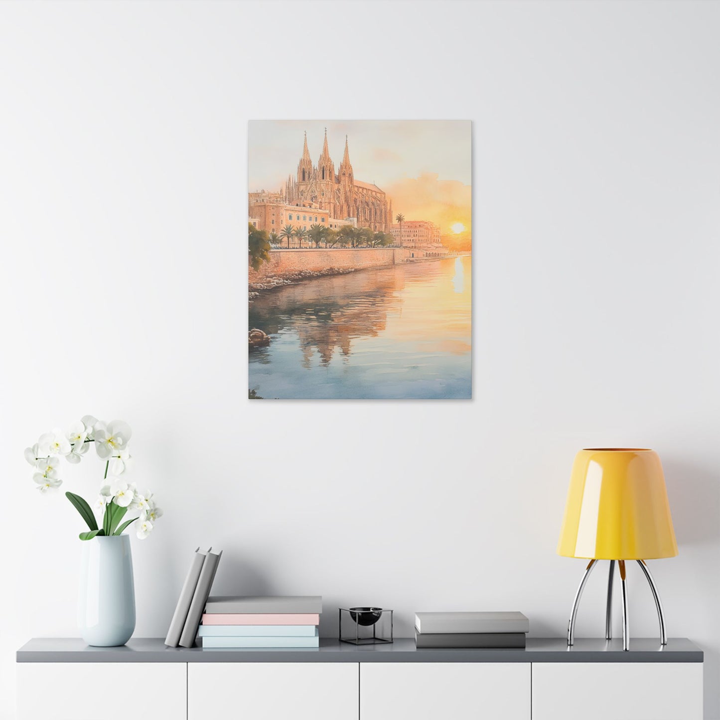 Palma Cathedral at Sunset Canvas