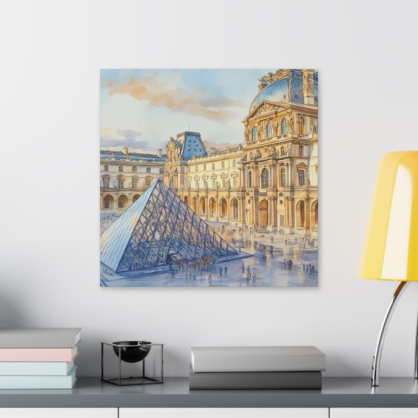 Louvre Museum Courtyard Canvas