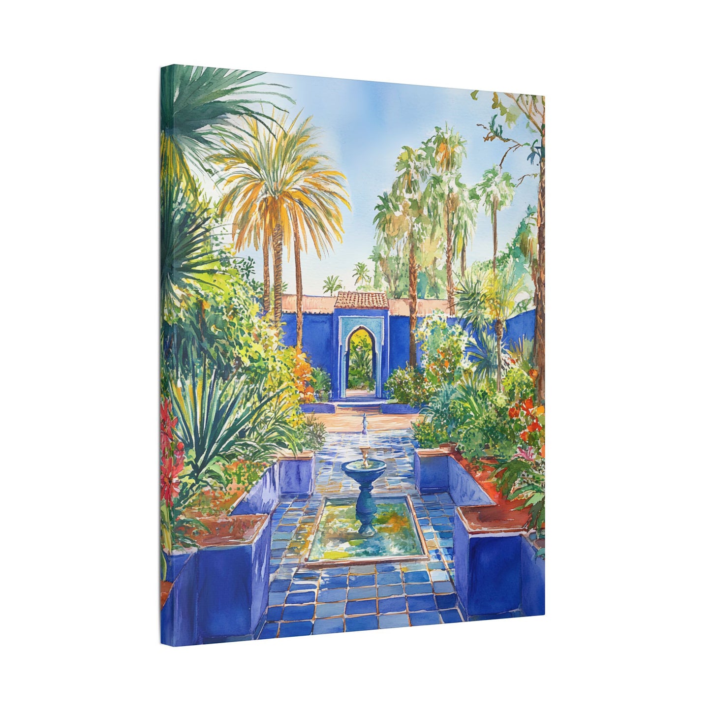 Majorelle Garden in Bloom Canvas