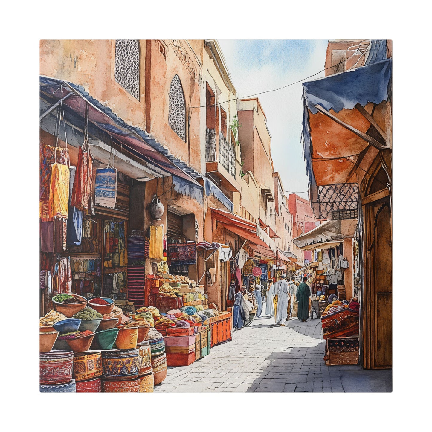 Medina Streets in the Morning Canvas