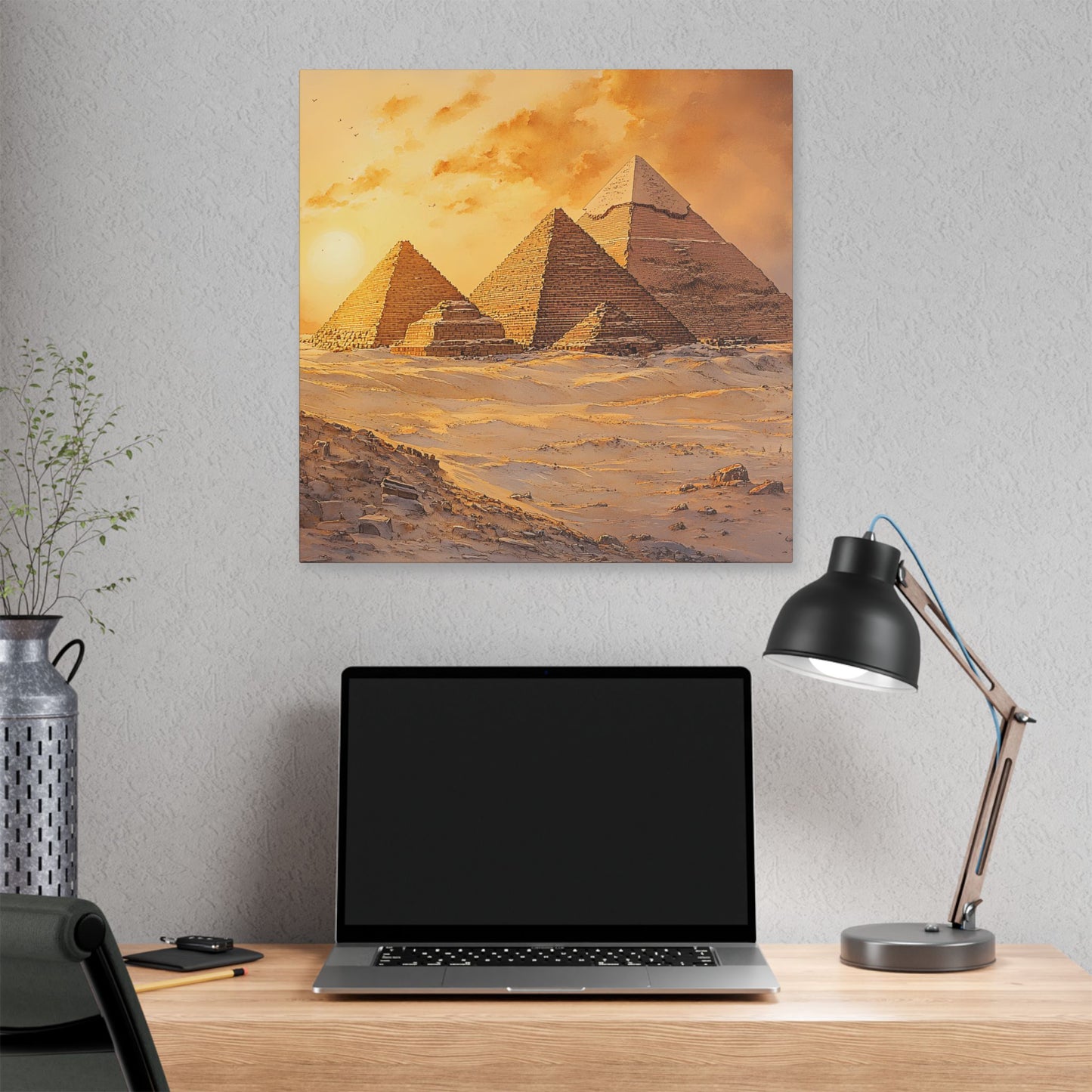 Pyramids of Giza at Sunrise Canvas