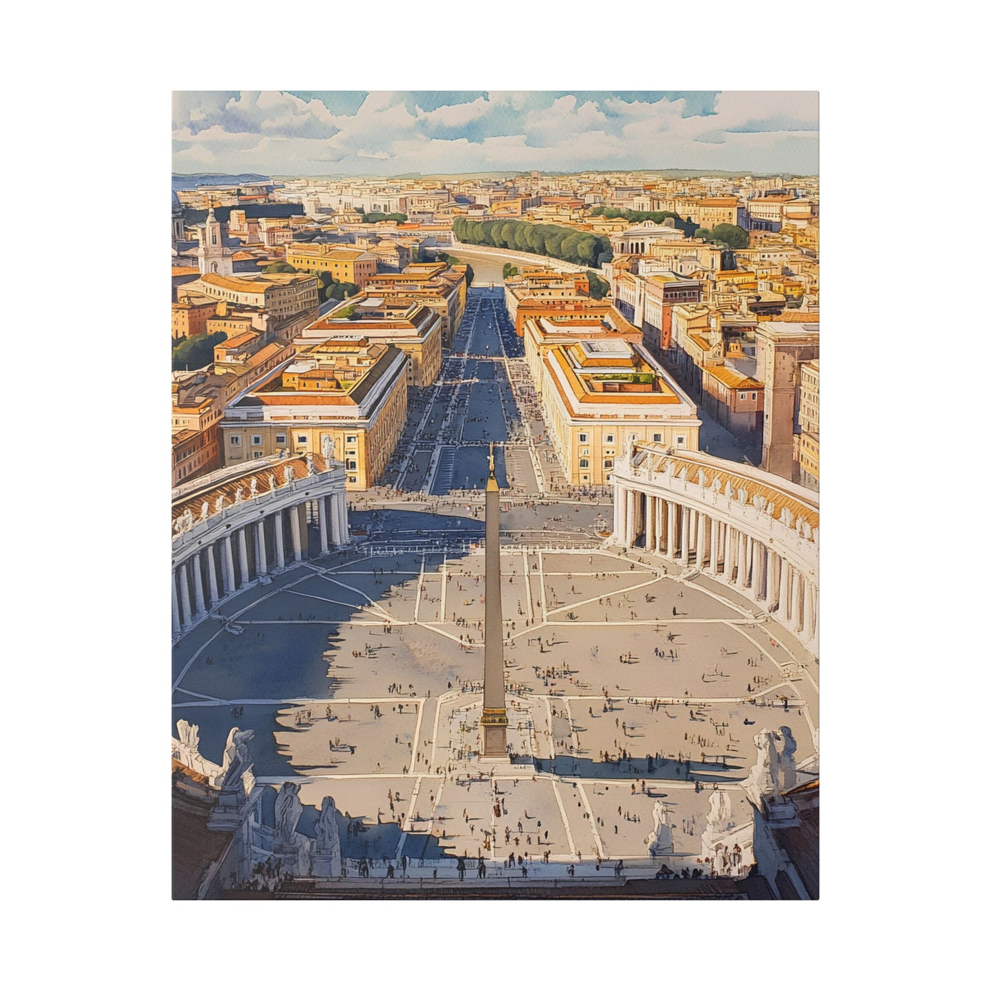 Vatican City from St. Peter’s Basilica Canvas