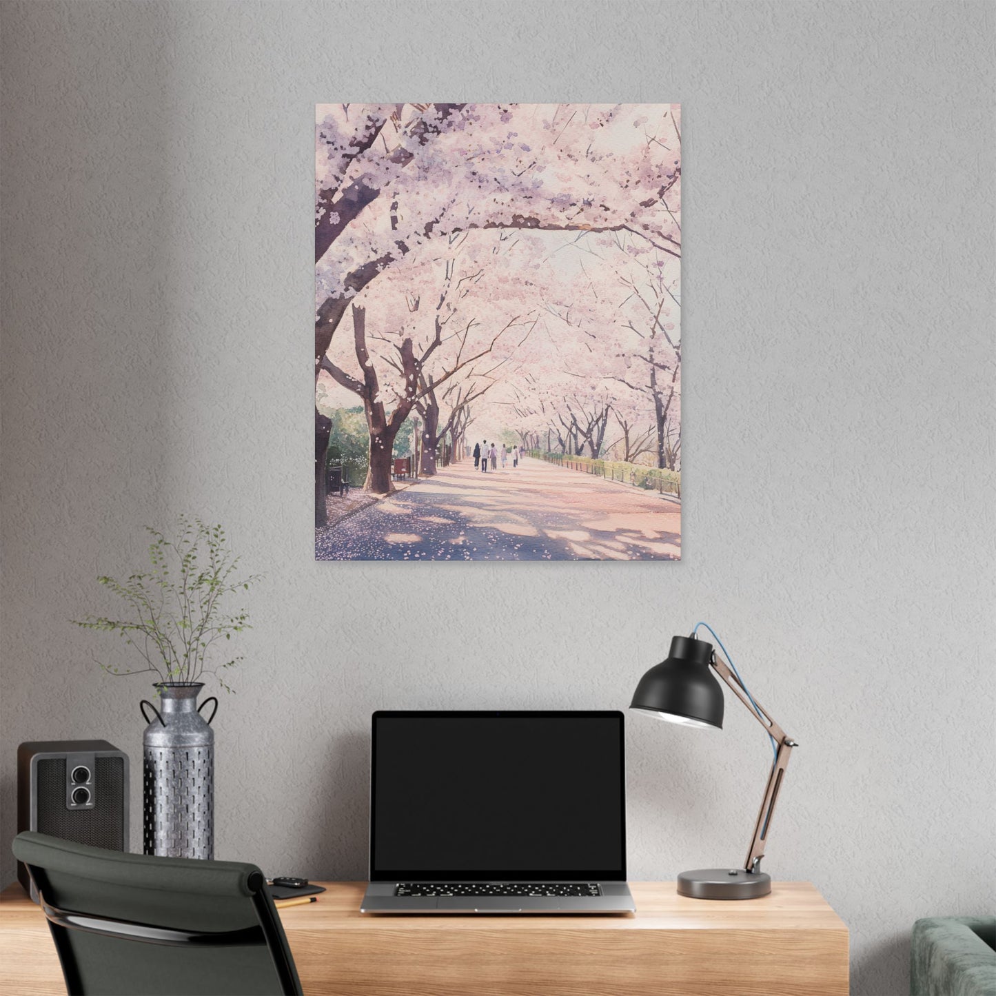 Cherry Blossoms at Ueno Park Canvas