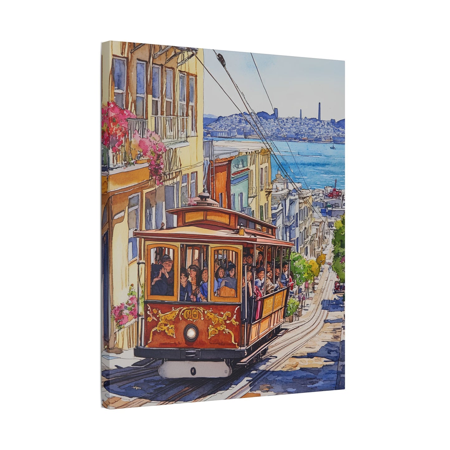 Cable Car on Hyde Street Canvas