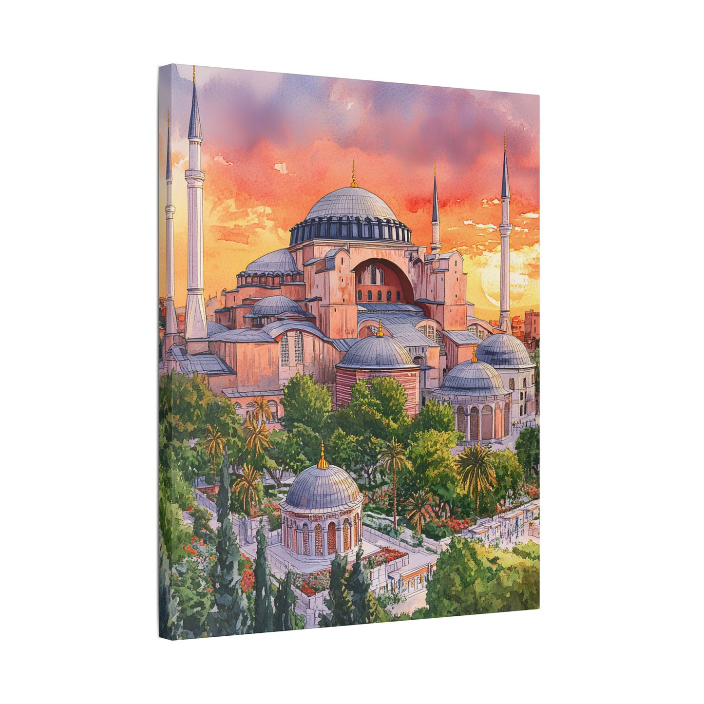 Hagia Sophia at Sunset Canvas