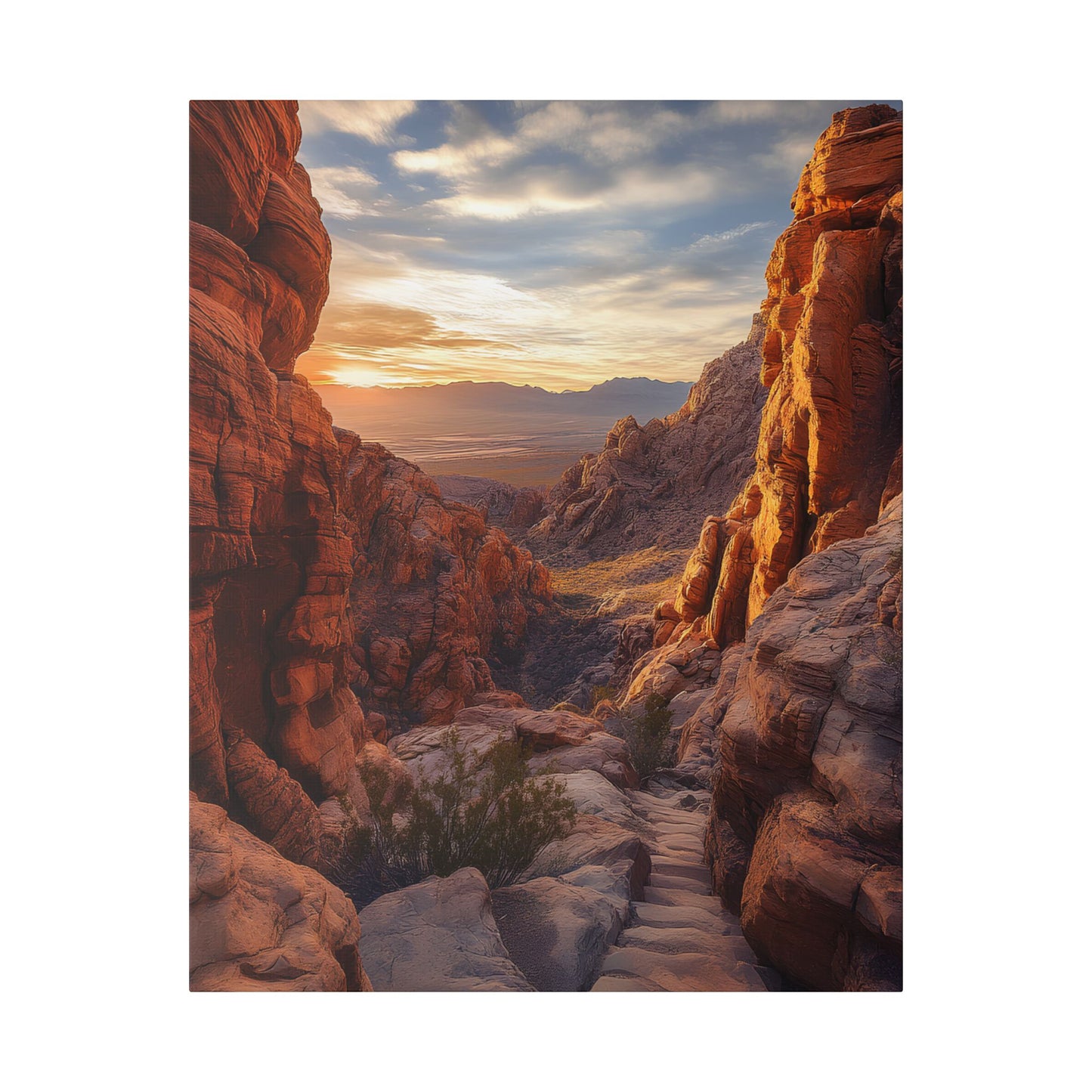 Red Rock Canyon Sunrise Canvas