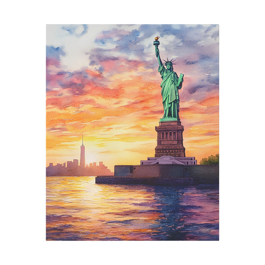 Statue of Liberty from the Harbor Canvas