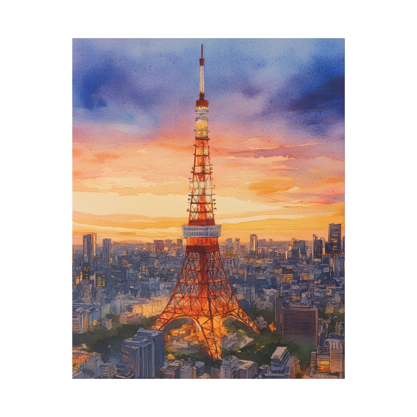 Tokyo Tower at Sunset Canvas